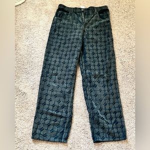 iets frans Monogram Corduroy Boyfriend Trousers
